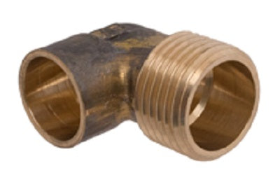 Copper Elbow Reducer 90° CxMI 15mmx3/4"