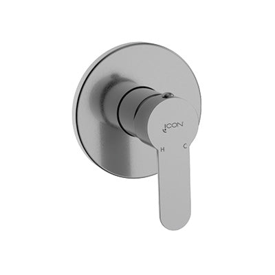 Shower/Bath Mixer/Concealed Mixer – Aquarius Premium Icon Range, Brushed Stainless Steel Finish
