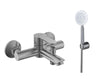 Bath Mixer – Aquarius Icon Range, Brushed Stainless Steel Finish