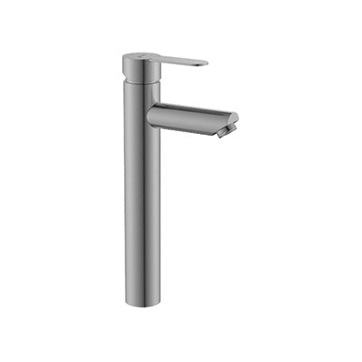 Basin Mixer Raised – Aquarius Premium Icon Range, Brushed Stainless Steel Finish