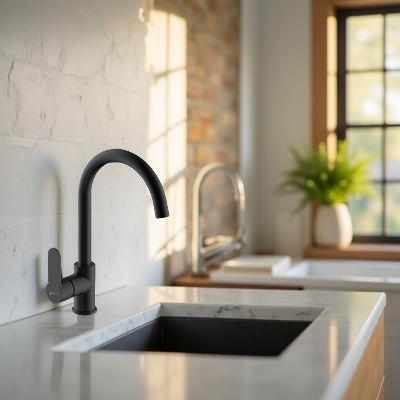 Sink Mixer Deck Type – Aquarius Premium Icon Range, Matt Black Finish
