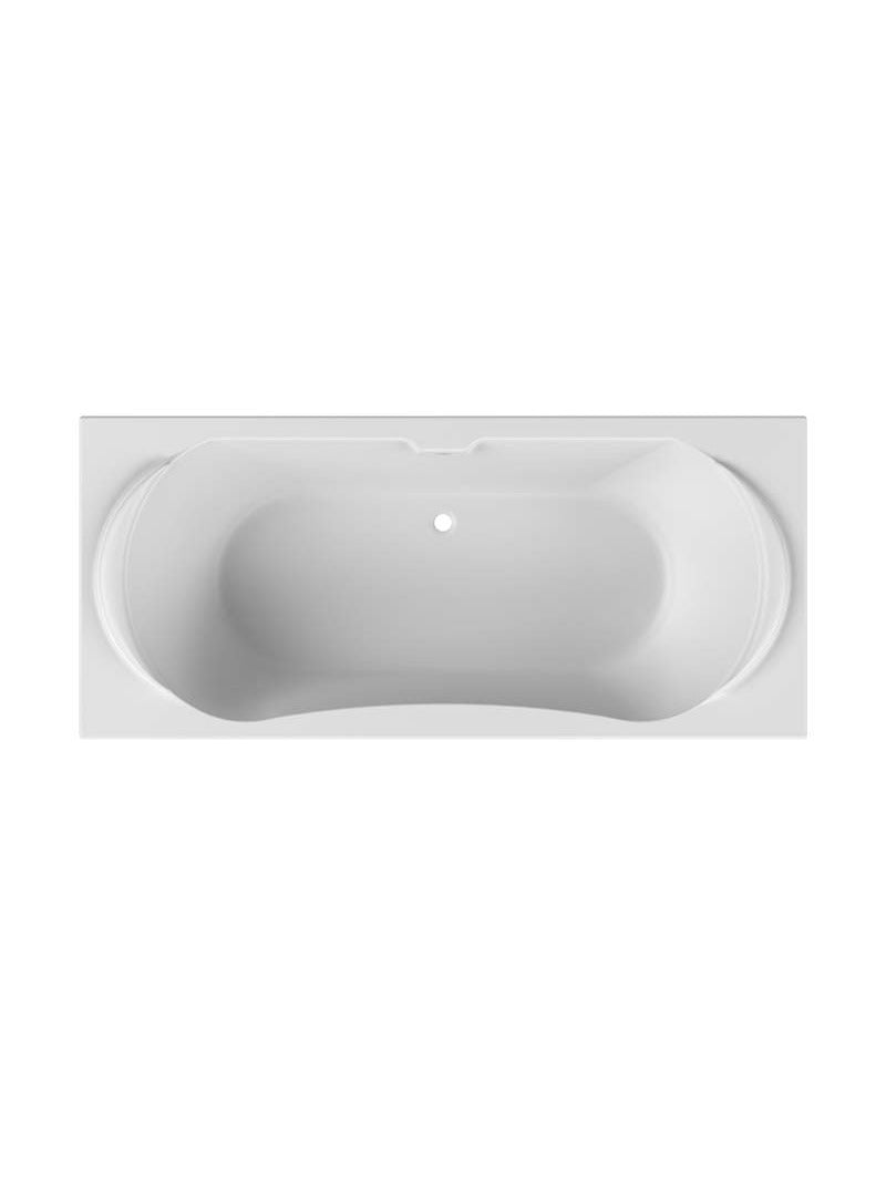 Bath Rectangular - Milano Built In Bath, White, (L) 180cm | (W) 80cm | (H) 40cm