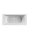 Bath Rectangular - Bergamo Built In Bath, White, (L) 180cm | (W) 80cm | (H) 44.5cm