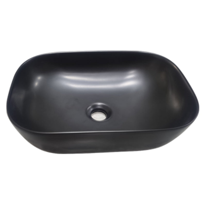 Basin Free Standing Ash – Ceramic, Icon Premium Range, Black