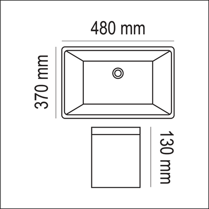 Basin Free Standing Charlene – Ceramic, Icon Premium Range, White