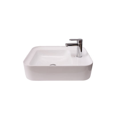 Basin Free Standing Cheryl – Ceramic, 1 Tap Hole, Icon Premium Range, White