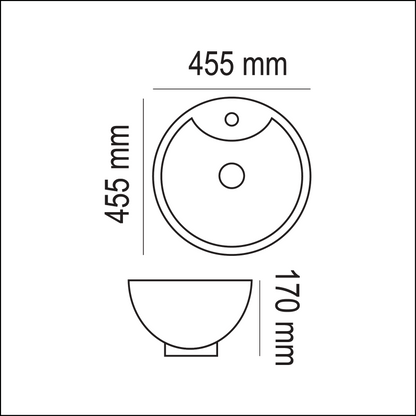 Basin Free Standing Gabriella– Ceramic, 1 Tap Hole, Icon Premium Range, White and Green 2 tone design