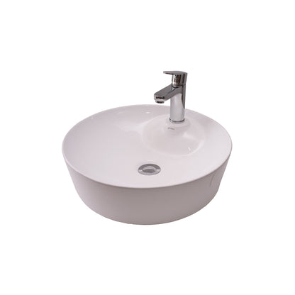 Basin Free Standing Katie – Ceramic, 1 Tap Hole, Icon Premium Range, White