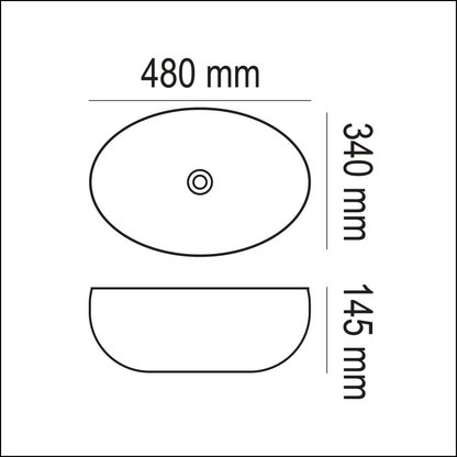 Basin Free Standing Ruby – Ceramic, Icon Premium Range, White