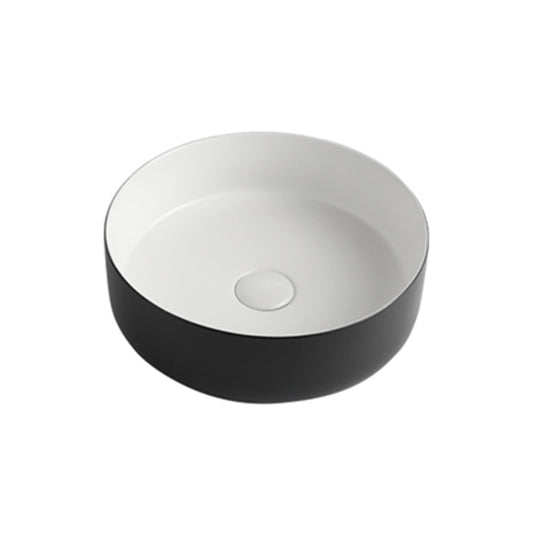 Basin Free Standing Starling – Ceramic, Icon Premium Range, White and Black 2 tone design