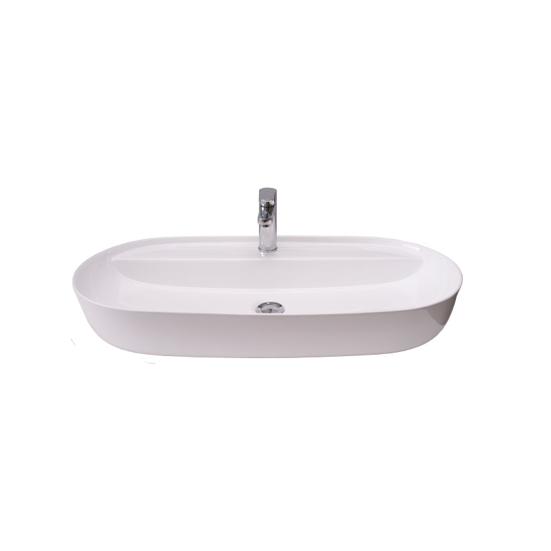 Basin Free Standing Victoria – Ceramic, 1 Tap Hole, Icon Premium Range, White