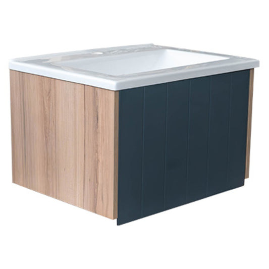 Cabinet & Basin Wall-Hung Dani – Light Blue, 610mm, Dual Tone