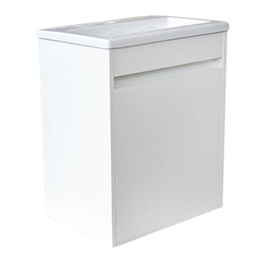 Cabinet & Basin Wall-Hung Econo – White, 600mm