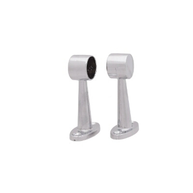 Chrome-plated wall-mount bracket