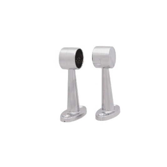 Chrome-plated wall-mount bracket