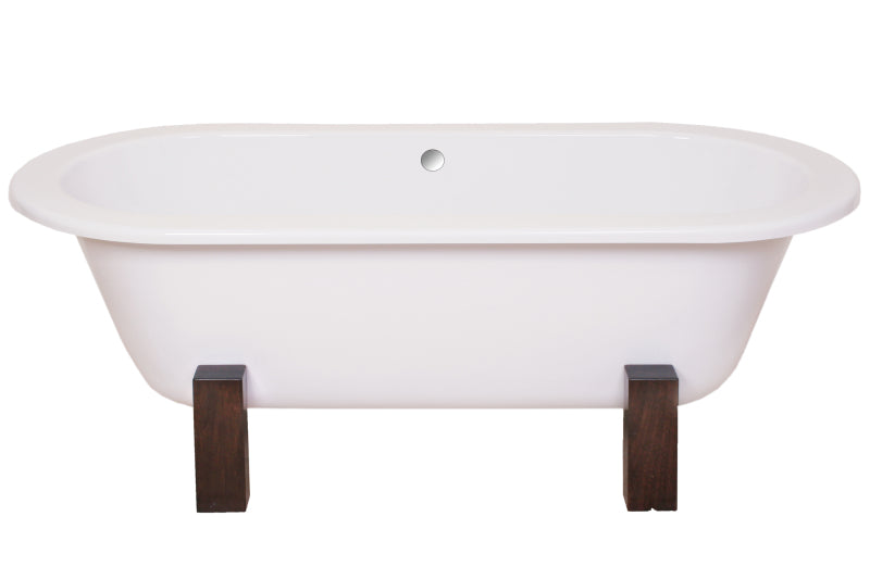 Bath Freestanding Oval - Esprit Kasui II 1800mm with Wooden Legs