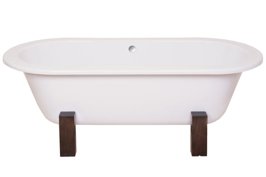 Bath Freestanding Oval - Esprit Kasui II 1800mm with Wooden Legs