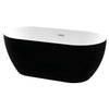 Bath Freestanding Oval - Aquarius Black Acrylic 1440mm