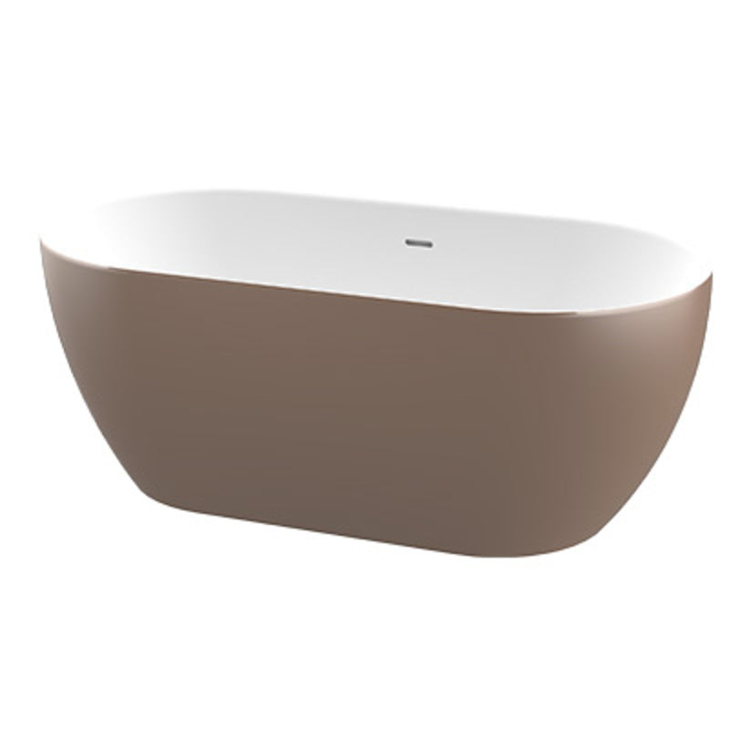 Bath Freestanding Oval - Luna Rose Gold Acrylic 1620mm