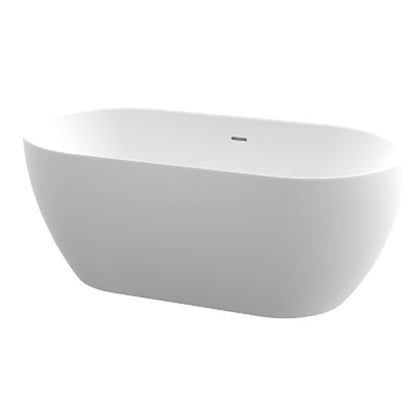 Bath Freestanding Oval - Luna White Acrylic, (L) 162cm | (W) 73cm | (H) 58cm