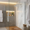 Shower Rose - Brushed Stainless Steel Finish, Round 10