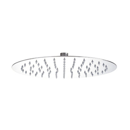 Shower Rose - Stainless Steel, Round, 6", Brushed Gun Metal Finish