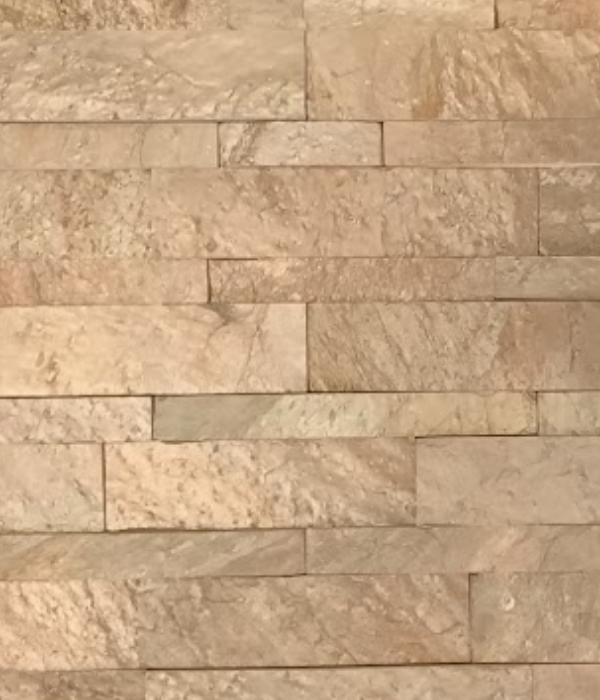 Cladding - Natural Stone Wall Copper Slate Cladding, 8 Unique Tiles, 600x150mm (Box of 8, 0.72SQM)