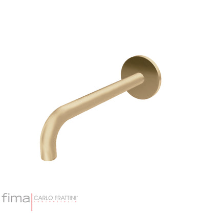 Bath Spout, Fima Wall Mounted, Round, 200mm, Polished Chrome Finish, DZR Brass