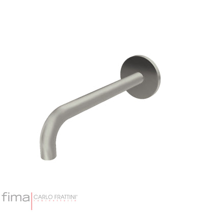 Bath Spout, Fima Wall Mounted, Round, 200mm, Polished Chrome Finish, DZR Brass