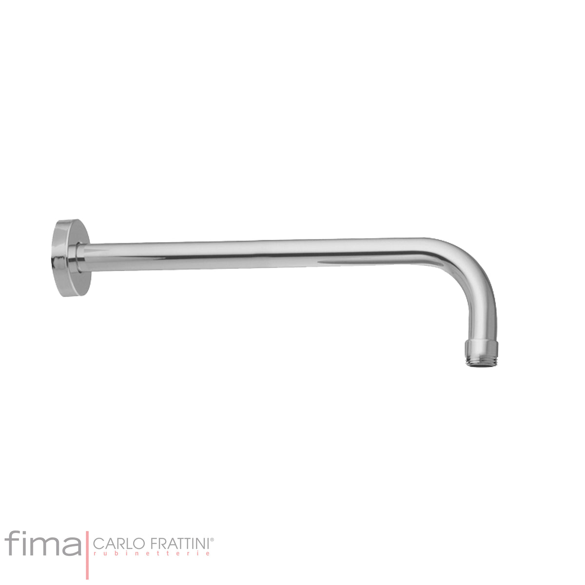 Shower Arm, Fima Wall Mounted, Round, 350mm, Polished Chrome Finish, DZR Brass