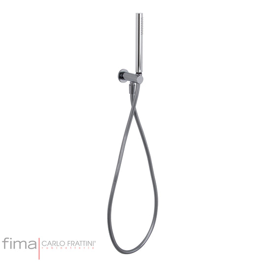 Hand Shower & Wall Outlet & Hose, Fima Slim, ABS, Polished Chrome Finish