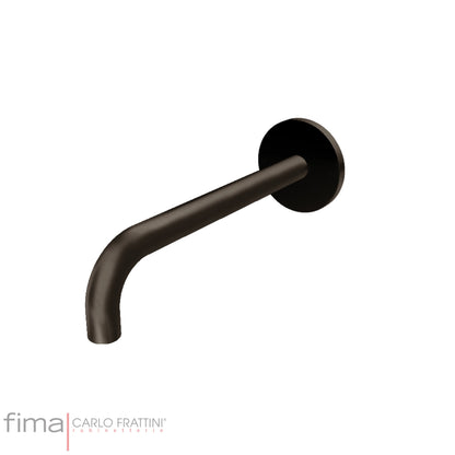 Basin Spout, Fima Wall Mounted, Round, 200mm, Polished Chrome Finish, DZR Brass