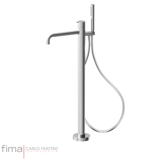 Freestanding Bath Mixer incl Handshower, Fima Snap Range, Polished Chrome, DZR Brass