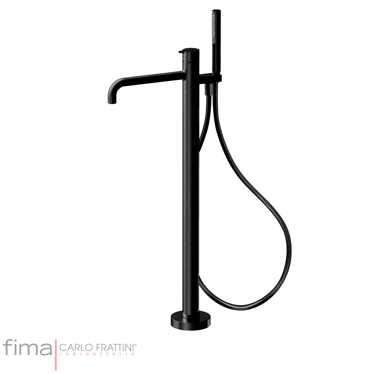 Freestanding Bath Mixer incl Handshower, Fima Snap Range, Polished Chrome, DZR Brass