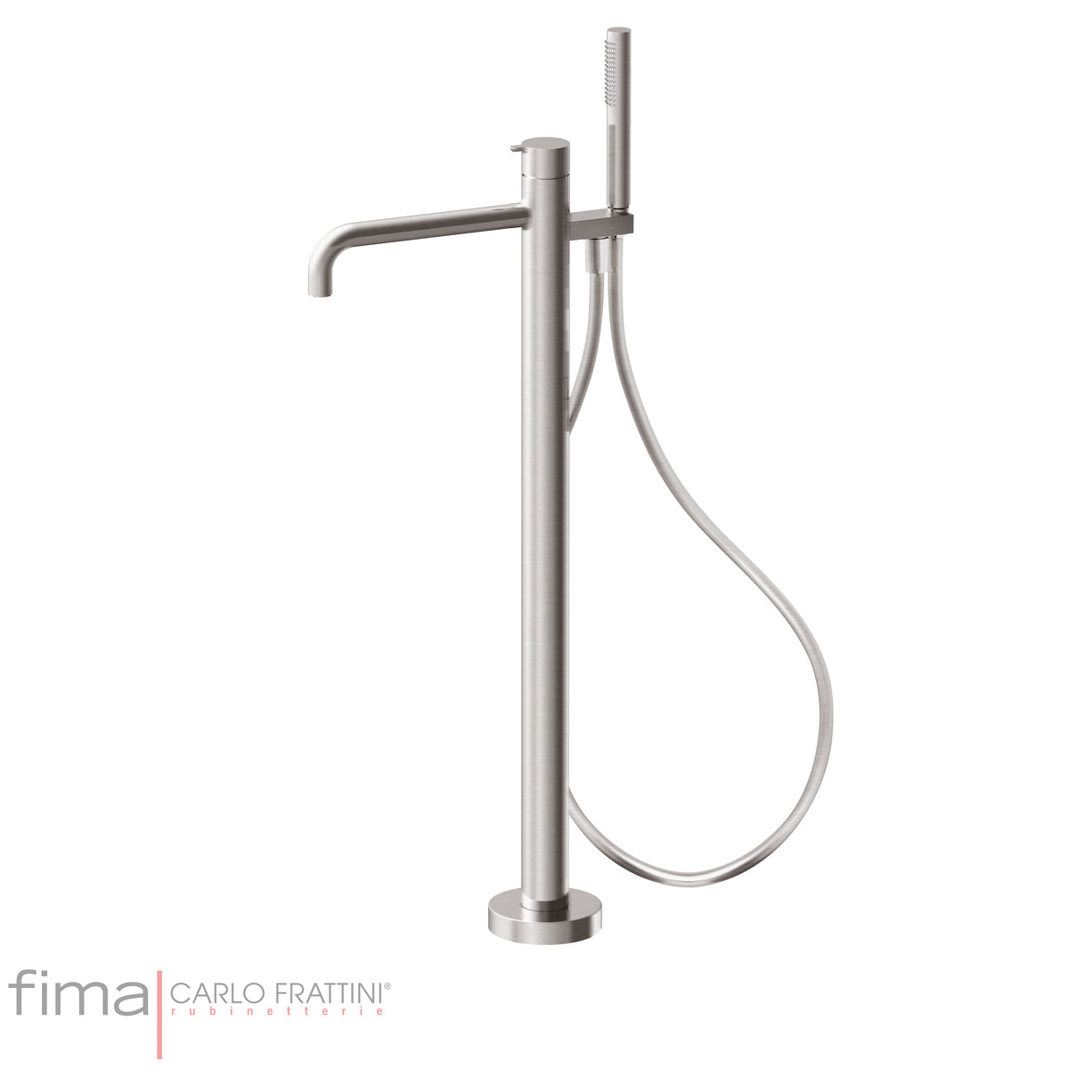Freestanding Bath Mixer incl Handshower, Fima Snap Range, Polished Chrome, DZR Brass