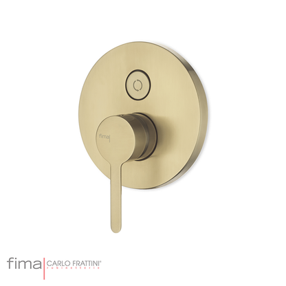 Shower/Bath Mixer/Concealed Divertor Mixer, Fima Snap Range, Polished Chrome Finish, DZR Brass