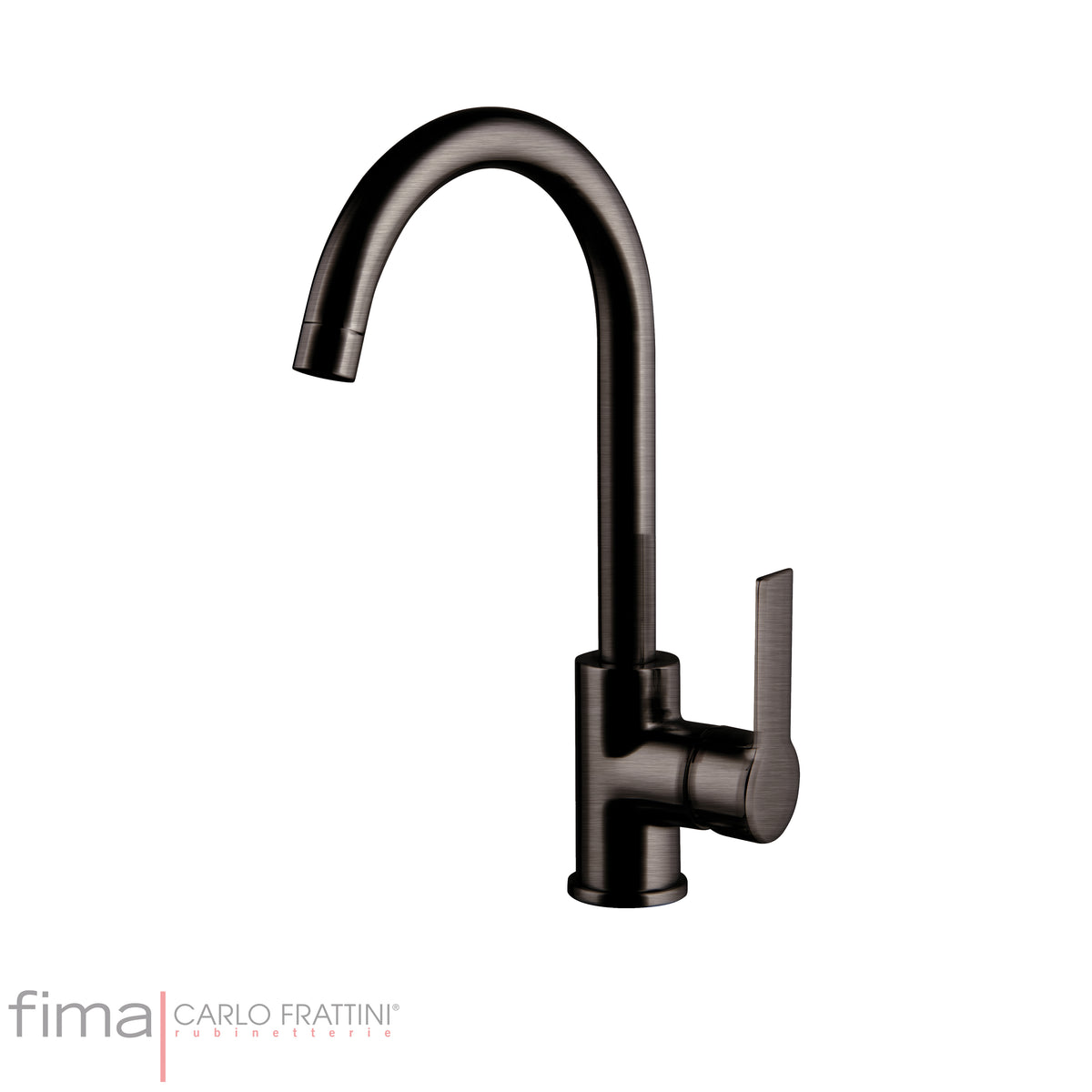 Sink Mixer Round, Fima Mast Range, Polished Chrome Finish, DZR Brass