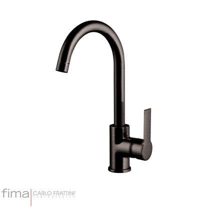 Sink Mixer Round, Fima Mast Range, Polished Chrome Finish, DZR Brass