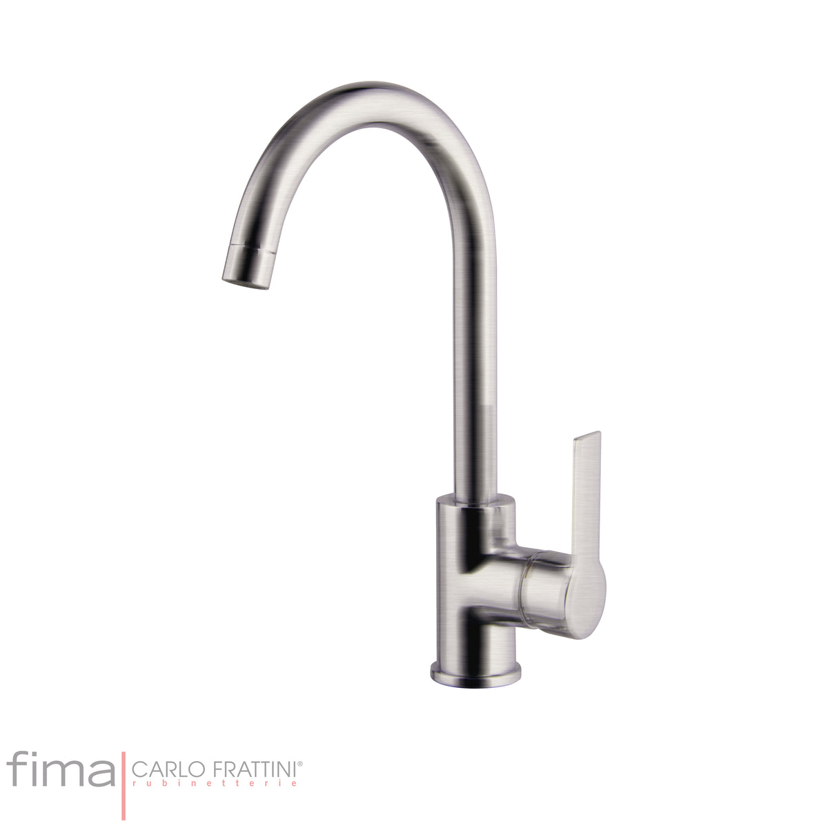 Sink Mixer Round, Fima Mast Range, Polished Chrome Finish, DZR Brass