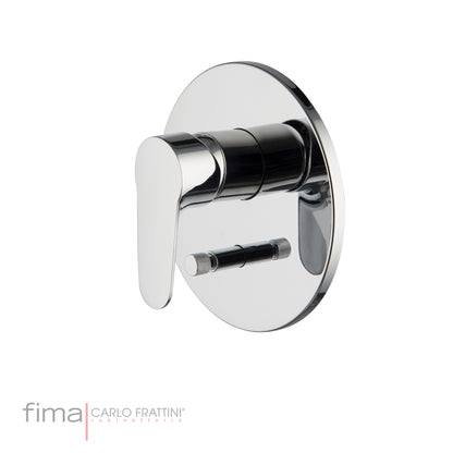 Shower/Bath Mixer/Concealed Divertor Mixer, Fima Serie 22 Range, Polished Chrome Finish, DZR Brass
