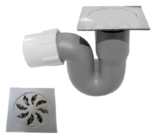 Floor Drain - Square, Brass, 100mmx100mm