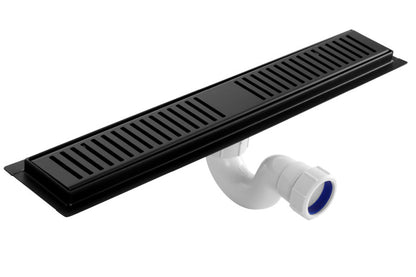 Shower Channel - Stainless Steel, Matt Black Finish 500mm