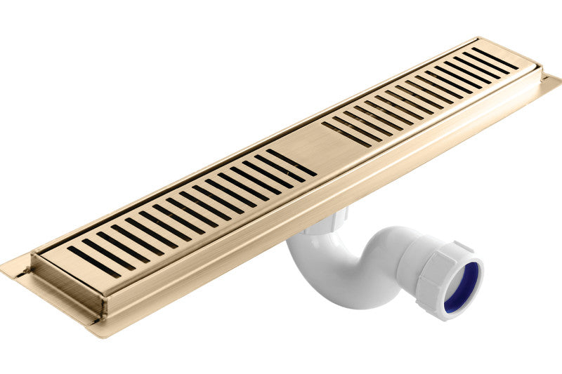 Shower Channel - Stainless Steel 500mm, Brushed Gold Finish