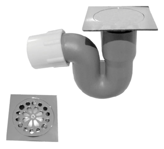 Floor Drain - Square, Brass, 97mmx97mm