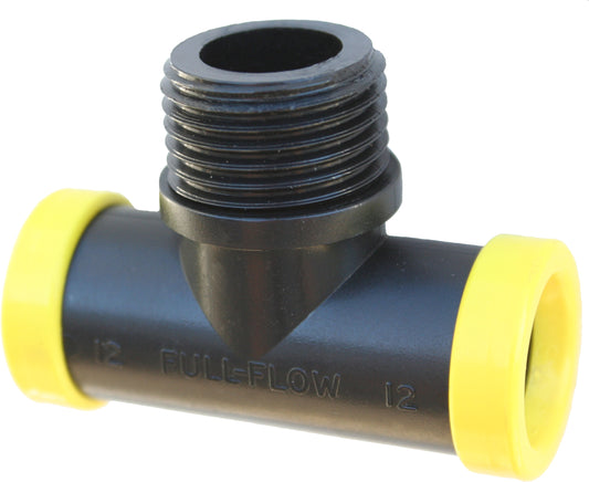 Full Flow Male Combination Tee Piece 13mmx1/2"