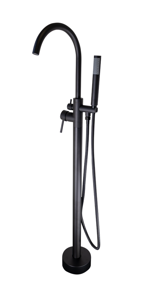 Bath Mixer Freestanding– Icon Range, Modern Bathroom Tap in Black