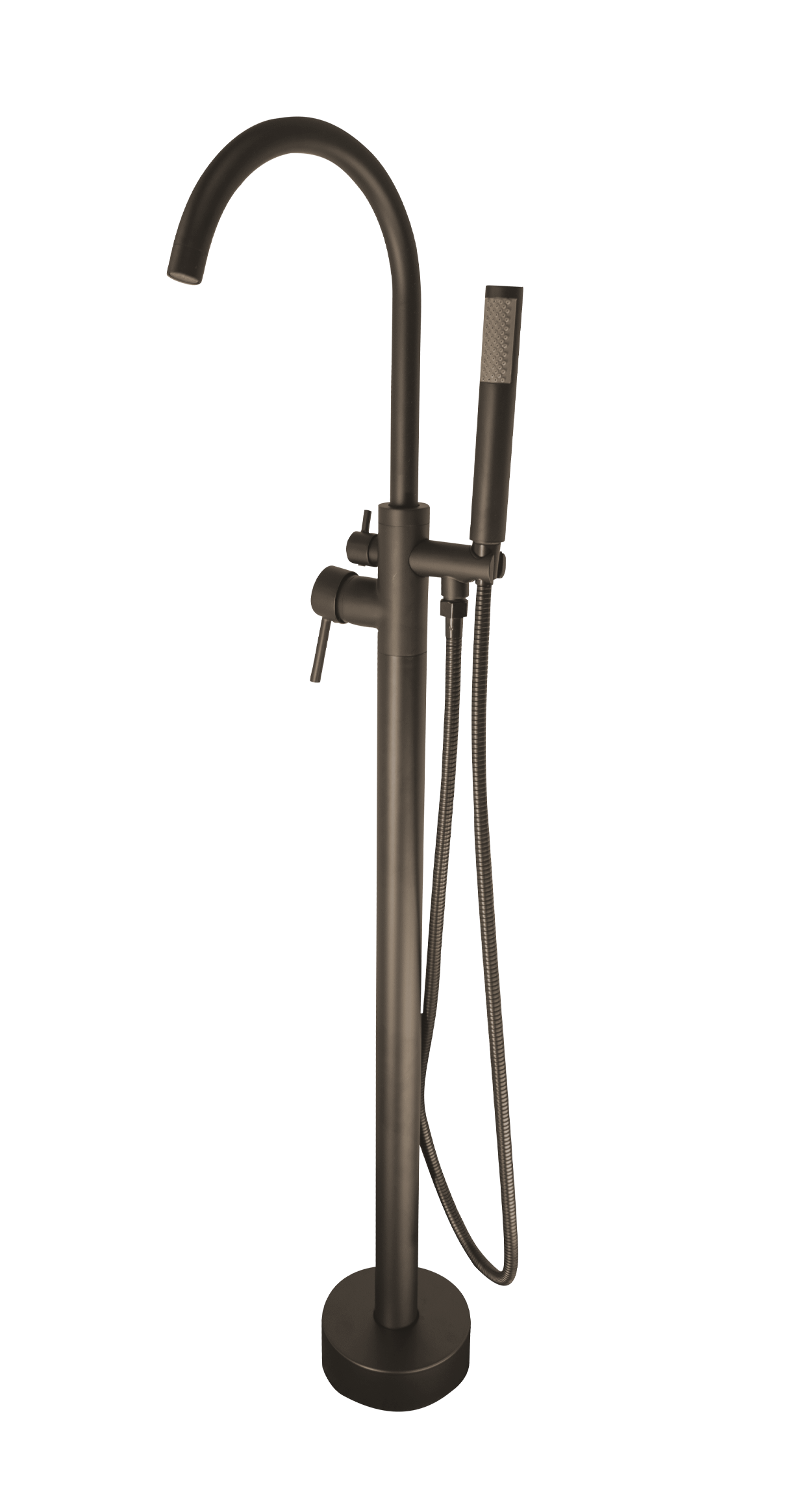 Bath Mixer Freestanding– Icon Range, Modern Bathroom Tap in Gun Metal Finish