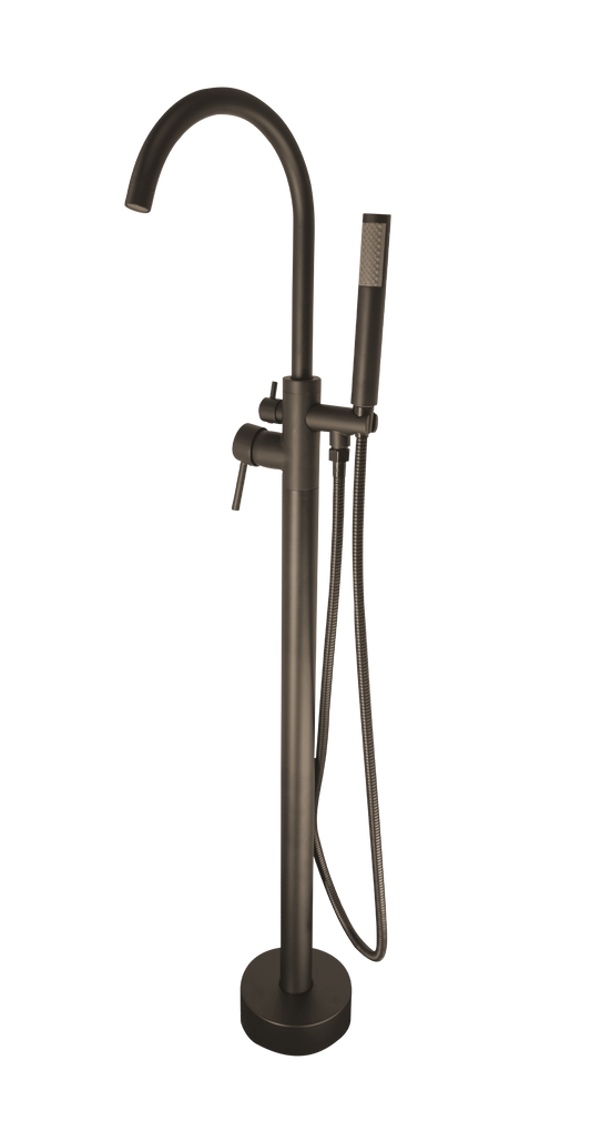 Bath Mixer Freestanding– Icon Range, Modern Bathroom Tap in Gun Metal Finish