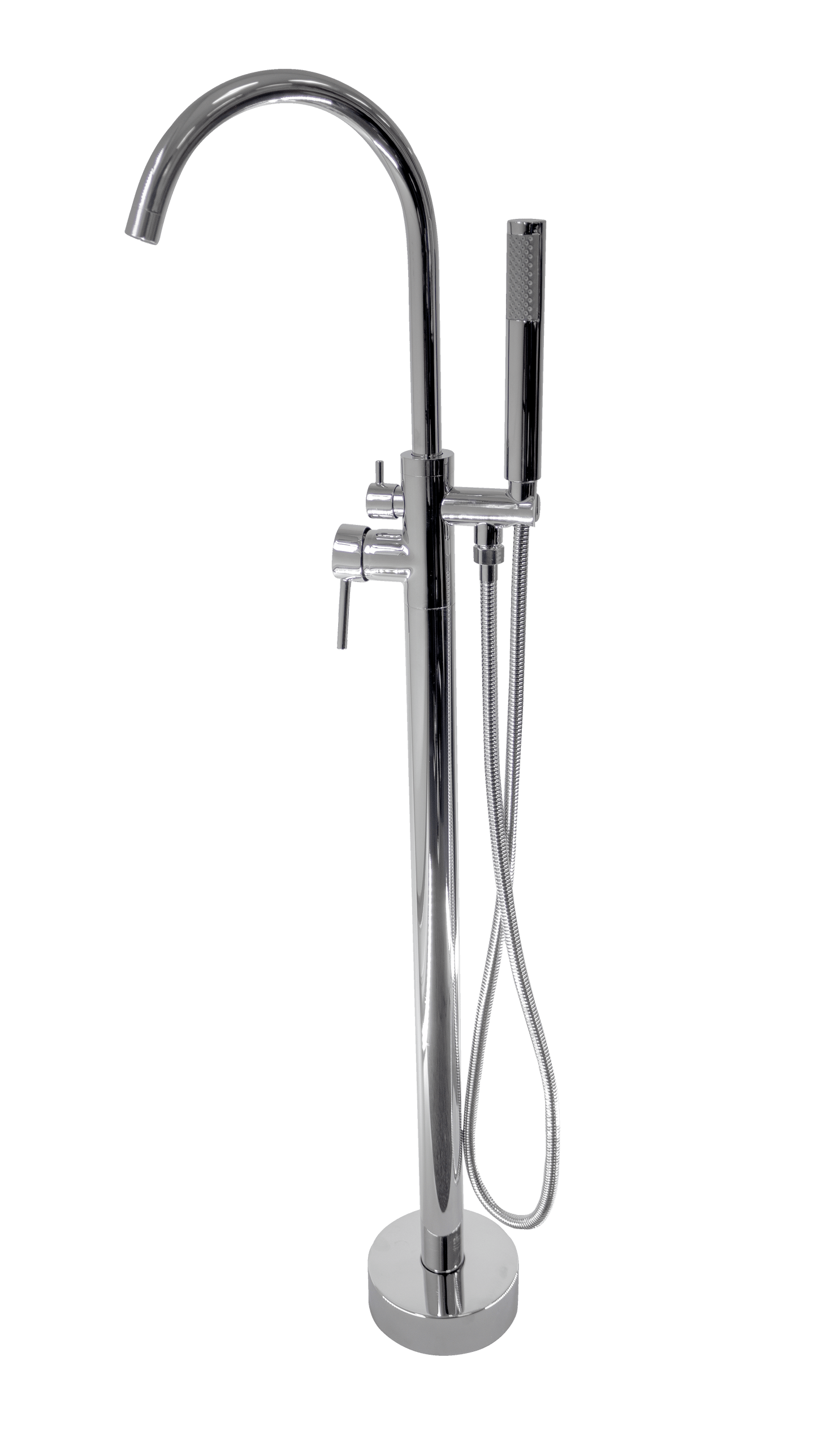 Bath Mixer Freestanding– Icon Range, Modern Bathroom Tap, Polished Chrome Finish
