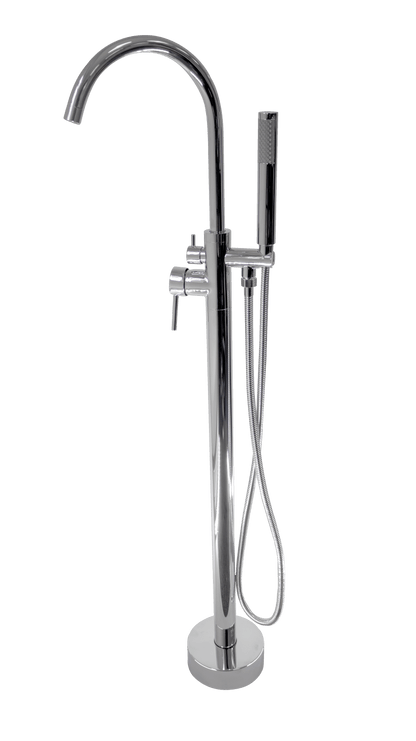 Bath Mixer Freestanding– Icon Range, Modern Bathroom Tap, Polished Chrome Finish